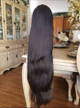 Black Yaki Straight//Lace Front Wig//GorgeousHair//Straight/Silky Straight//Natural//Wigs for Women//Beautiful//Gorgeous//Wig//Yaki - Goddess Beauty Royal Wigs