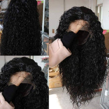 Black Curly//Curly// Lace Front Wig//Beautiful//Wig//Synthetic//Human Hair - Goddess Beauty Royal Wigs