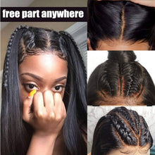 High Quality Pre Plucked Brazilian Virgin Remy Black Straight Lace Front Wig Human Hair - Goddess Beauty Royal Wigs