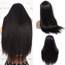 High Quality Pre Plucked Brazilian Virgin Remy Black Straight Lace Front Wig Human Hair - Goddess Beauty Royal Wigs