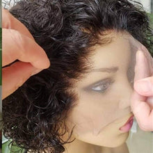 Pixie Cut Wig 13x4 Lace Front Wig Deep Curly Lace Front Wigs Human Hair Short Bob Wig Human Hair Lace Front Bob Cut Wig With Baby Hair 6 inc - Goddess Beauty Royal Wigs