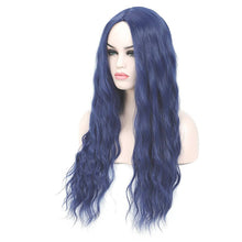 Dark Blue Wavy Wig - Goddess Beauty Royal Wigs