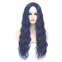 Dark Blue Wavy Wig - Goddess Beauty Royal Wigs
