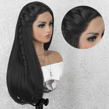 Black Layered Straight Bodywave Beauty Lace Front Wig 20 Inches!! - Goddess Beauty Royal Wigs