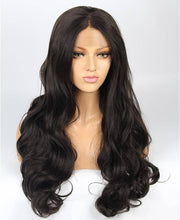 Dark Brown Brunette Bodywave Lace Front Wig 24-26 inches!! - Goddess Beauty Royal Wigs