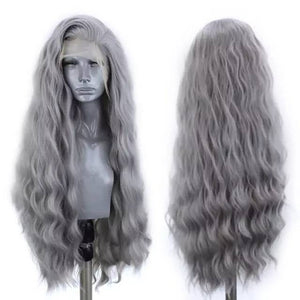 Gray Beauty Waves Lace Front Wig - Goddess Beauty Royal Wigs