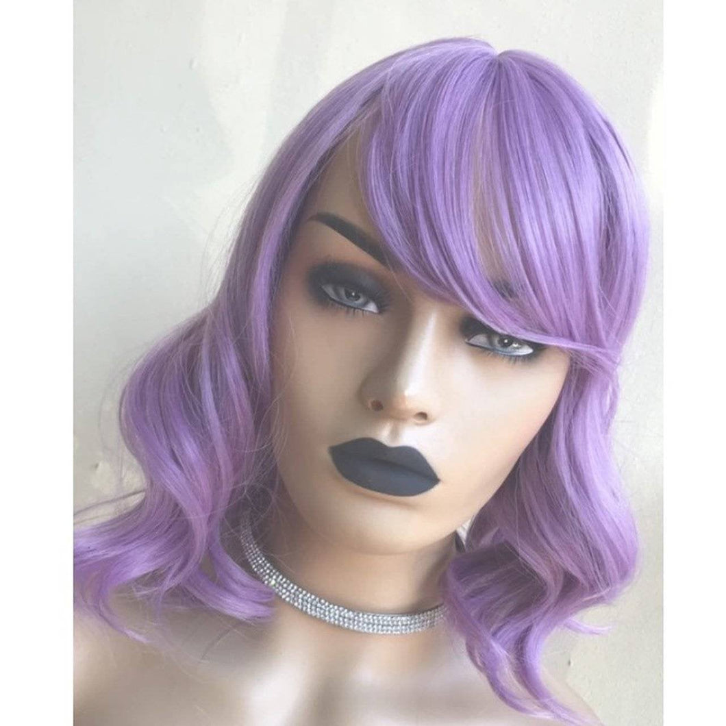 Berry Purple Wavy Beauty Full Wig - Goddess Beauty Royal Wigs