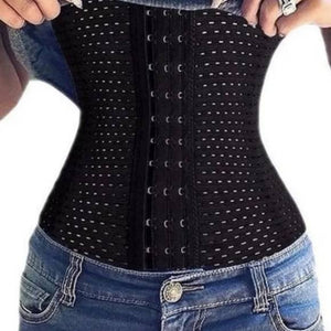 Black Steel Bone Waist Trainer-slim Your Waist!! Size XL - Goddess Beauty Royal Wigs