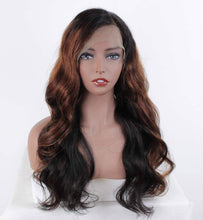 Ombre Human Hair Wig// Body Wave Ombre Brazilian// 150% Density - Goddess Beauty Royal Wigs