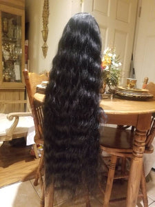 Black Layered Bodywave Beauty Lace Front Wig 26-28 Inches!! - Goddess Beauty Royal Wigs