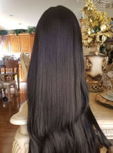 Black Yaki Straight//Lace Front Wig//GorgeousHair//Straight/Silky Straight//Natural//Wigs for Women//Beautiful//Gorgeous//Wig//Yaki - Goddess Beauty Royal Wigs