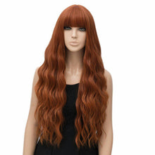 Copper Red// Wigs for Women//Wig//Bangs// Wavy Wigs//Long Hair// Costume//Auburn Red - Goddess Beauty Royal Wigs