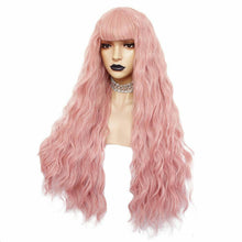 Pink Wavy Beauty Full Wig - Goddess Beauty Royal Wigs