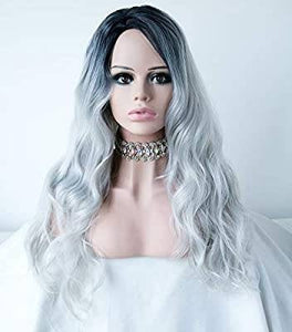 Gray Wavy Beauty Full Wig - Goddess Beauty Royal Wigs