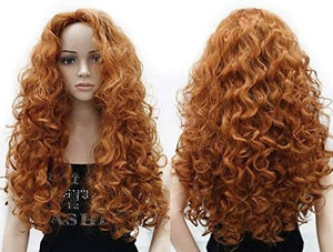 Copper Big Curly Red Beauty Full Wig - Goddess Beauty Royal Wigs