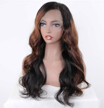 Ombre Human Hair Wig// Body Wave Ombre Brazilian// 150% Density - Goddess Beauty Royal Wigs
