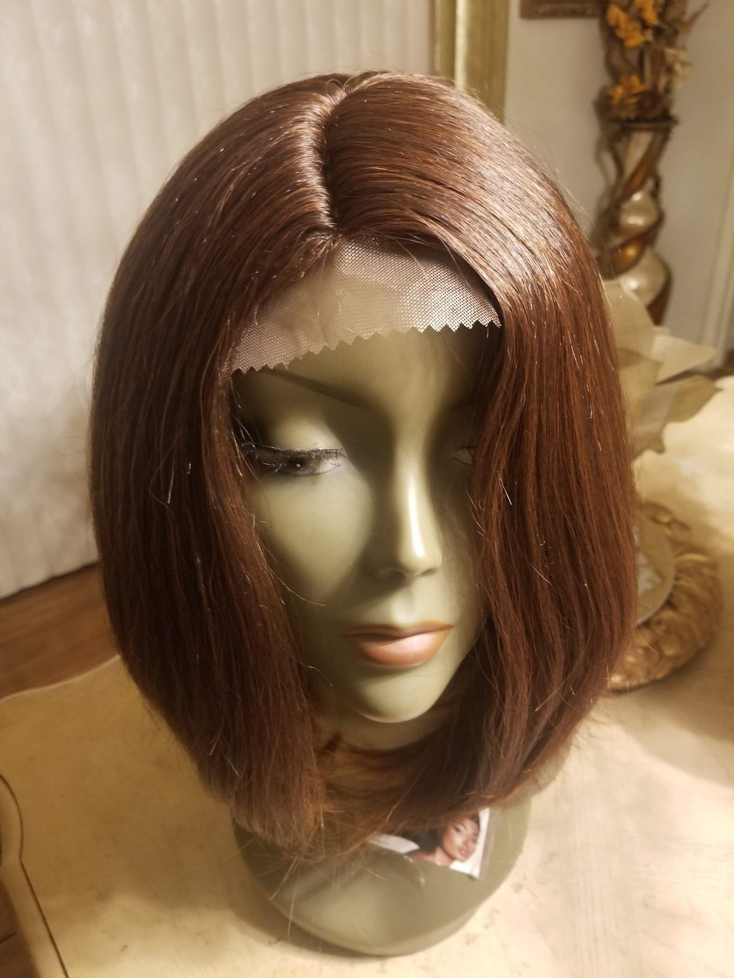 Bob Beauty Lace Front Wig Brow Red - Goddess Beauty Royal Wigs