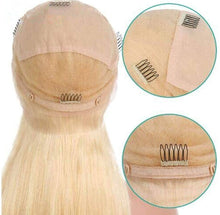 Blonde Human Hair Full Lace Wig 20-22 inches!! Part Anywhere - Goddess Beauty Royal Wigs