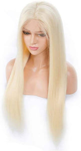 Blonde Human Hair Full Lace Wig 20-22 inches!! Part Anywhere - Goddess Beauty Royal Wigs