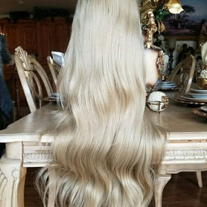 Ash Blonde Wavy Lace Front Wig//Honey Blonde - Goddess Beauty Royal Wigs