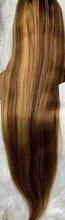 Brown Blonde Wave BeautyWig// Human Hair/ Lace Front Wigs// Beautiful//Stunning// Brazilian Remy//Wig//Glueless/ Wave//Natural//30-35 inches - Goddess Beauty Royal Wigs