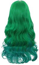 Dark Green Turquoise Mix Wavy Beauty Full Wig - Goddess Beauty Royal Wigs