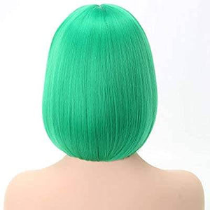 Grass Green Straight Bob Beauty Full Wig - Goddess Beauty Royal Wigs