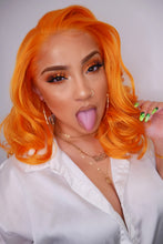 Orange / Beauty Waves//Bob//Lace Front Wig//Goddess//Beauty//Wig//