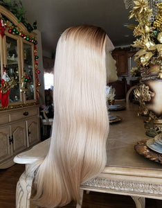 Ombre Blonde Beauty Lace Front Wig 20-22 inches!! - Goddess Beauty Royal Wigs