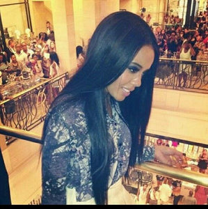 Beautiful Human Hair Blend Yaki Full Lace Front Wig 20-24inch - Goddess Beauty Royal Wigs