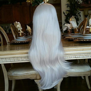 White Beauty Lace Front Wig - Goddess Beauty Royal Wigs