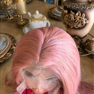 Pink Peach Beauty Lace Front Wig - Goddess Beauty Royal Wigs