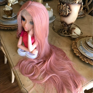 Pink Peach Beauty Lace Front Wig - Goddess Beauty Royal Wigs