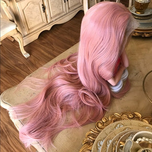 Pink Peach Beauty Lace Front Wig - Goddess Beauty Royal Wigs