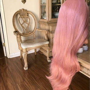 Pink Peach Beauty Lace Front Wig - Goddess Beauty Royal Wigs