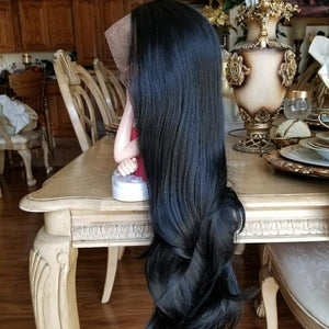 Black Layered Bodywave Beauty Lace Front Wig 24-28 inches!! - Goddess Beauty Royal Wigs