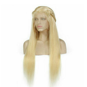 Blonde Beauty Waves Virgin Human Hair Lace Front Wig - Goddess Beauty Royal Wigs