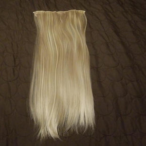 Ash & Bleach Blonde Full Head Clip in Extension - Goddess Beauty Royal Wigs