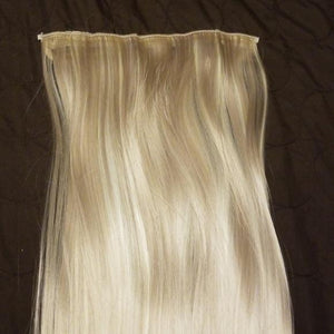 Ash & Bleach Blonde Full Head Clip in Extension - Goddess Beauty Royal Wigs