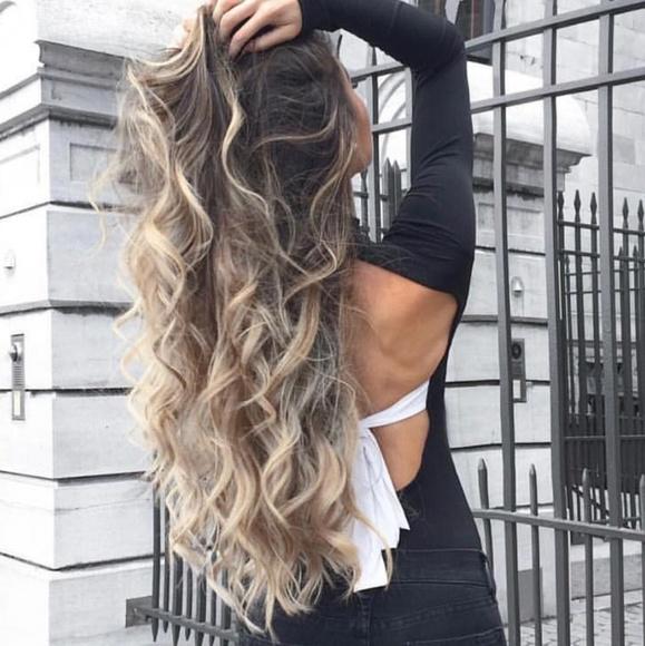 Ombre Dark Brown Blonde Lace Front Wig 24-26 inches!! Ombre  display picture 1