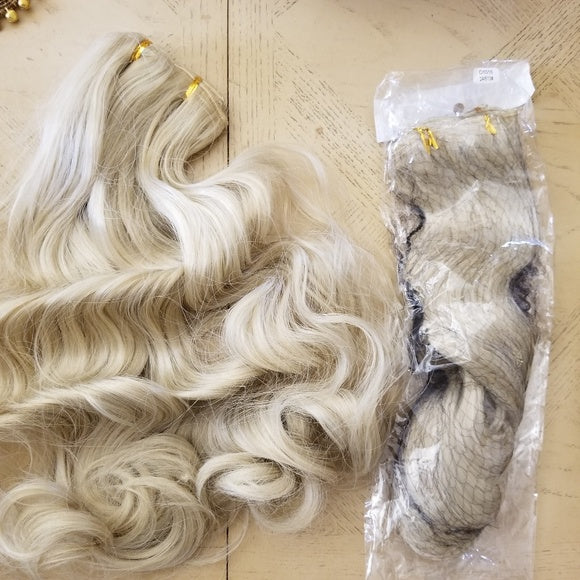 Wavy Blonde mix #24H613 Full Head Clip in Extension - Goddess Beauty Royal Wigs