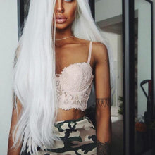 White Beauty Lace Front Wig - Goddess Beauty Royal Wigs