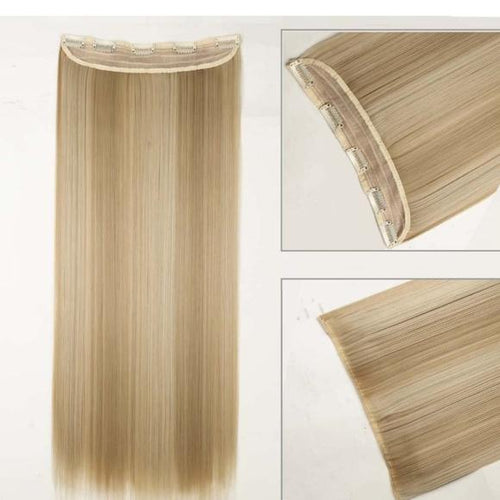 Ash & Bleach Blonde Full Head Clip in Extension - Goddess Beauty Royal Wigs
