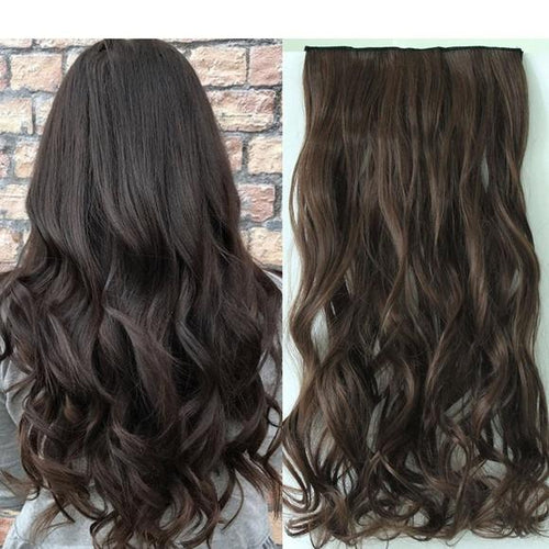 Brown Full Head Clip in Extension - Goddess Beauty Royal Wigs
