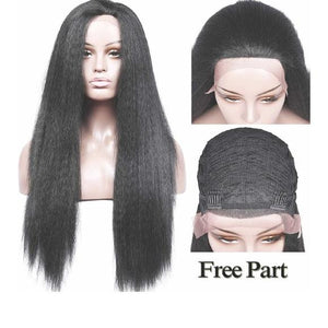 Kinky Yaki Lace Front Wig 24-26 inches - Goddess Beauty Royal Wigs