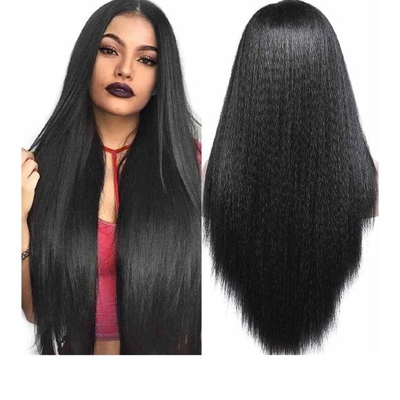 Kinky Yaki Lace Front Wig 24-26 inches - Goddess Beauty Royal Wigs