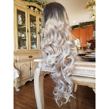 Ombre Blonde Beauty Waves Lace Front Wig