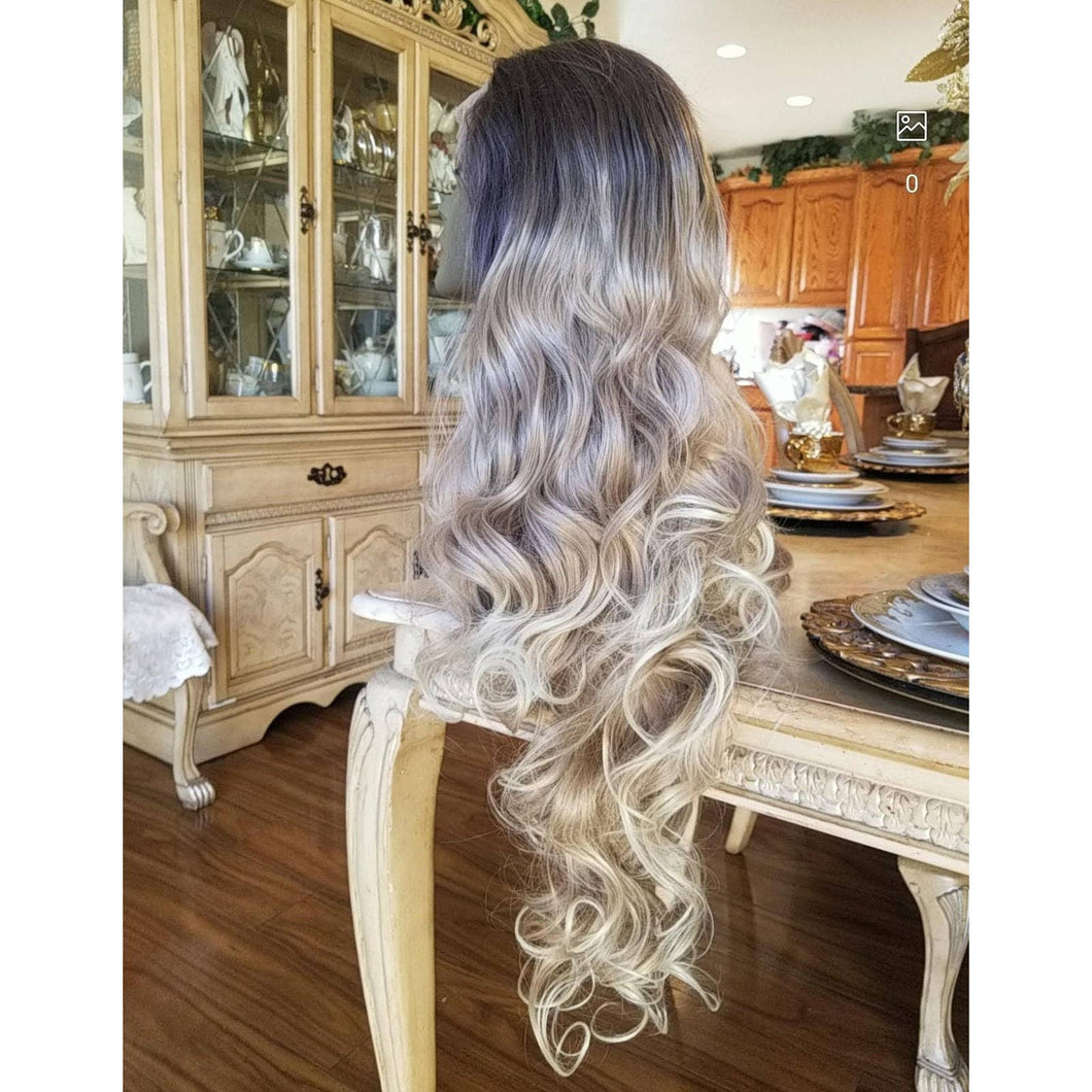 Ombre Blonde Beauty Waves Lace Front Wig