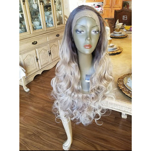 Ombre Blonde Beauty Waves Lace Front Wig