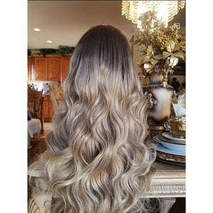 Ombre Blonde Beauty Waves Lace Front Wig